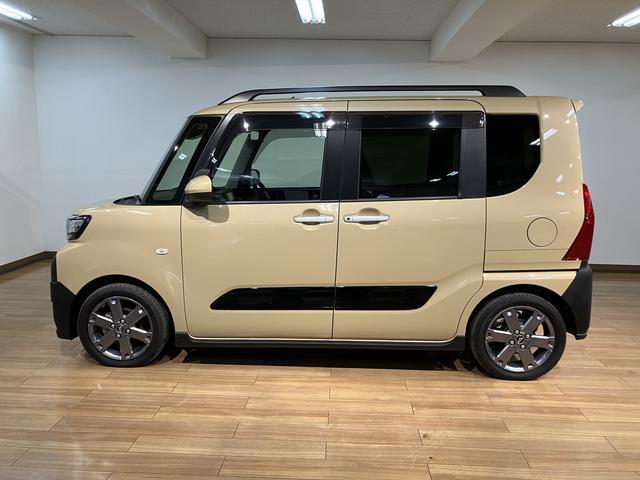 タントファンクロスターボ　　鑑定書付き／新車保証／車検整備ナビ／ＨＤＭＩ／ＴＶ／ＵＳＢ／Ｂｌｕｅｔｏｏｔｈ／バックカメラ／前後ドラレコ／ＥＴＣ／衝突軽減ブレーキ／コーナーセンサー／両側電動スライドドア／電動パーキング／ブレーキホールド／ＬＥＤライト（大阪府）の中古車