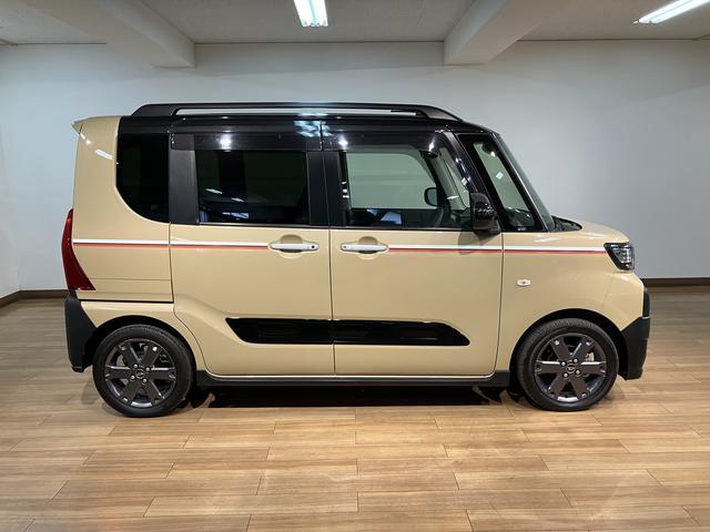 タントファンクロスターボ　　鑑定書／新車保証付き／車検整備付き１．１万キロ／ナビ／バックカメラ／前後ドラレコ／ＴＶ／Ｂｌｕｅｔｏｏｔｈ／ＵＳＢ／ＨＤＭＩ／ＥＴＣ／衝突軽減ブレーキ／両側電動スライドドア／コーナーセンサー／電動パーキング／ブレーキホールド／（大阪府）の中古車