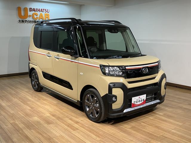 タントファンクロスターボ　　鑑定書／新車保証付き／車検整備付き１．１万キロ／ナビ／バックカメラ／前後ドラレコ／ＴＶ／Ｂｌｕｅｔｏｏｔｈ／ＵＳＢ／ＨＤＭＩ／ＥＴＣ／衝突軽減ブレーキ／両側電動スライドドア／コーナーセンサー／電動パーキング／ブレーキホールド／（大阪府）の中古車