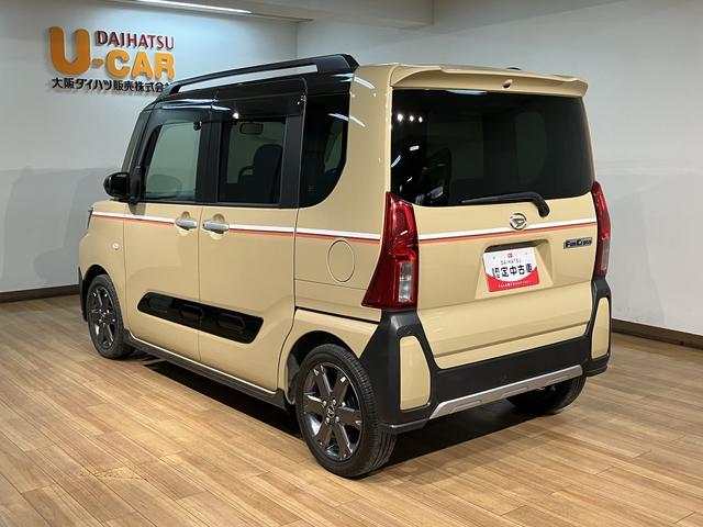 タントファンクロスターボ　　鑑定書／新車保証付き／車検整備付き１．１万キロ／ナビ／バックカメラ／前後ドラレコ／ＴＶ／Ｂｌｕｅｔｏｏｔｈ／ＵＳＢ／ＨＤＭＩ／ＥＴＣ／衝突軽減ブレーキ／両側電動スライドドア／コーナーセンサー／電動パーキング／ブレーキホールド／（大阪府）の中古車
