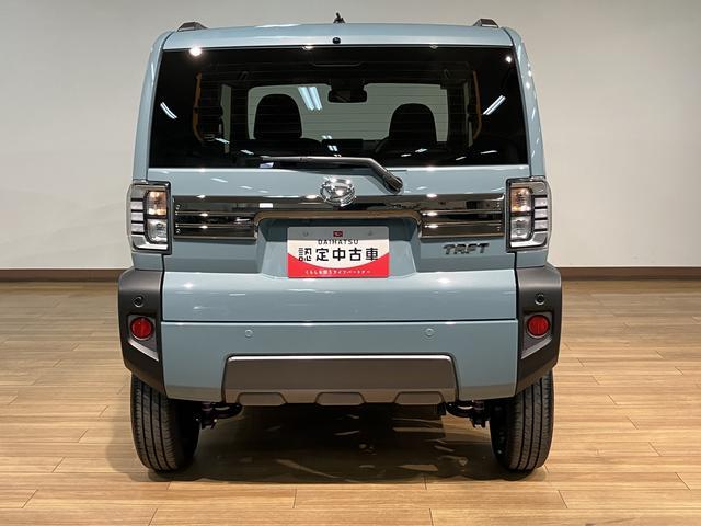 タフトGターボダーククロムベンチャー クルコン/ターボ/元試乗車元試乗車/ターボ/ガラスルーフ/ーズコントロール/衝突軽減ブレーキ/コーナーセンサー/アクセル踏み間違い/バックカメラ/シートヒーター/ルーフレール/LEDライト/フォグランプ/(大阪府)の中古車