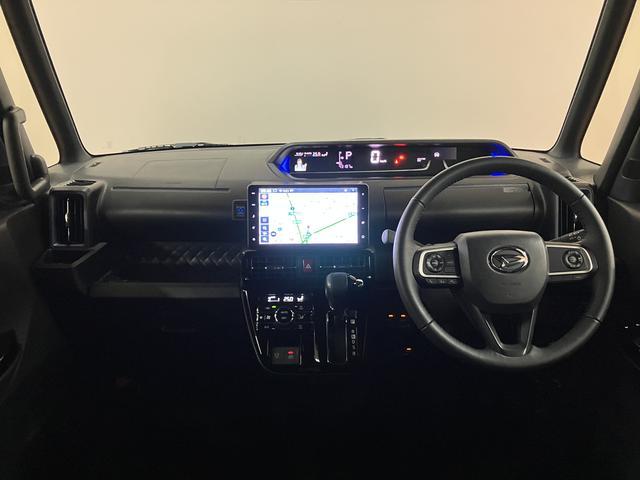 タント 中古車 カスタムＲＳ　禁煙車／鑑定証／走行４．３万キロ／点検整備渡ナビ／ＴＶ／Ｂｌｕｅｔｏｏｔｈ／ＵＳＢ／パノラマカメラ／前後ドラレコ／ＥＴＣ／クルーズコントロール／衝突軽減ブレーキ・踏み間違い防止・車線逸脱防止／ＬＥＤライト／両側電動スライドドア／シートヒーター