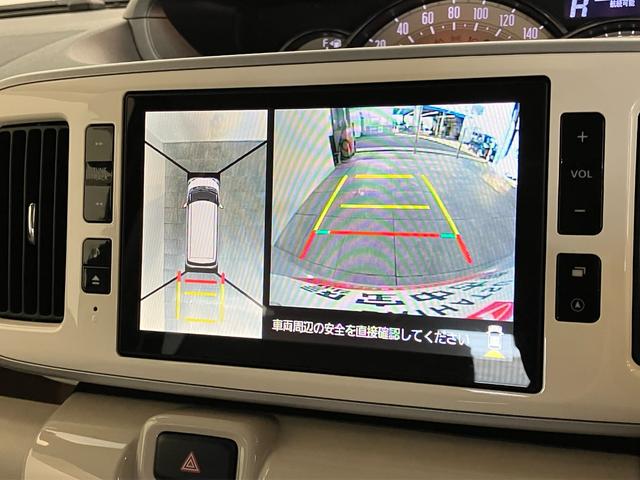 ムーヴキャンバスＧメイクアップＳＡ２　８型ナビ　パノラマカメラ　ドラレコ追突被害軽減ブレーキ　スマアシ２　ＬＥＤ　スマートキー　両側電動スライドドア　８インチフルセグナビ　ＤＶＤ　Ｂｌｕｅｔｏｏｔｈ　ＵＳＢ　パノラマカメラ　ドラレコ（滋賀県）の中古車