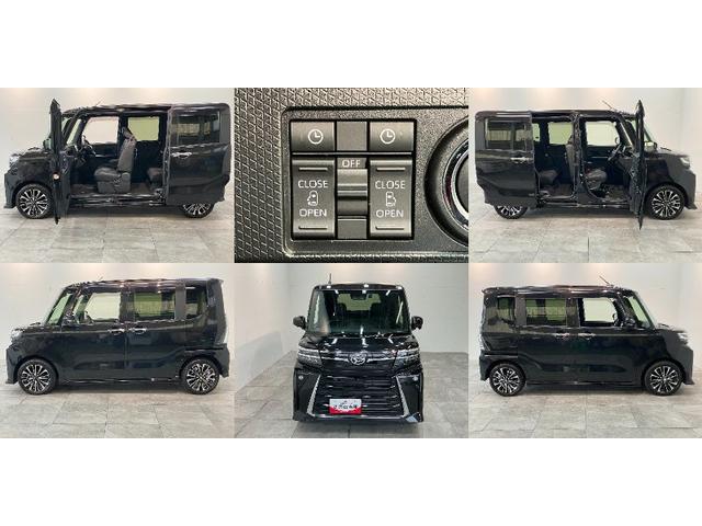 タントカスタムＲＳ　フルセグナビ　前後ドラレコ　レーダークルコン衝突被害軽減ブレーキ　コーナーセンサー　ターボ　フルセグナビ　Ｂｌｕｅｔｏｏｔｈ　ＤＶＤ再生　ＵＳＢ　パノラマカメラ　両側電動スライドドア　前席シートヒーター　ＬＥＤ　レーダークルーズコントロール（滋賀県）の中古車