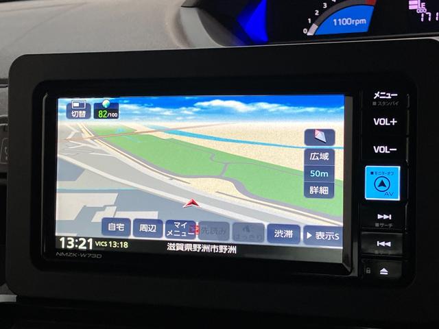 タントカスタムＲＳ　フルセグナビ　前後ドラレコ　レーダークルコン衝突被害軽減ブレーキ　コーナーセンサー　ターボ　フルセグナビ　Ｂｌｕｅｔｏｏｔｈ　ＤＶＤ再生　ＵＳＢ　パノラマカメラ　両側電動スライドドア　前席シートヒーター　ＬＥＤ　レーダークルーズコントロール（滋賀県）の中古車