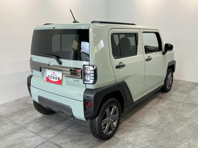 タフトＧターボ　ダーククロムベンチャー　９Ｄ．Ａ　届出済未使用車衝突被害軽減ブレーキ　コーナーセンサー　ディスプレイオーディオ　フルセグ　Ｂｌｕｅｔｏｏｔｈ　ＵＳＢ　パノラマカメラ　シートヒーター　駐車支援システム　ＬＥＤ　オートライト　クルコン　オートエアコン（滋賀県）の中古車