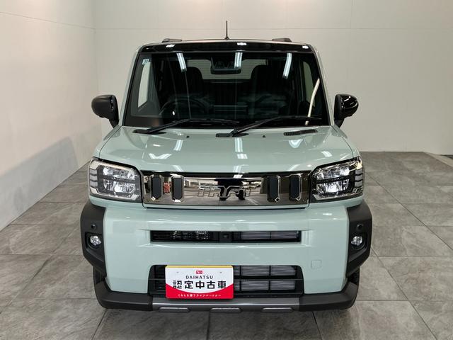 タフトＧターボ　ダーククロムベンチャー　９Ｄ．Ａ　届出済未使用車衝突被害軽減ブレーキ　コーナーセンサー　ディスプレイオーディオ　フルセグ　Ｂｌｕｅｔｏｏｔｈ　ＵＳＢ　パノラマカメラ　シートヒーター　駐車支援システム　ＬＥＤ　オートライト　クルコン　オートエアコン（滋賀県）の中古車