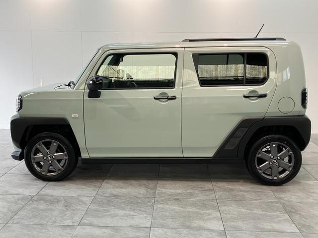 タフトＧターボ　ダーククロムベンチャー　９Ｄ．Ａ　届出済未使用車衝突被害軽減ブレーキ　コーナーセンサー　ディスプレイオーディオ　フルセグ　Ｂｌｕｅｔｏｏｔｈ　ＵＳＢ　パノラマカメラ　シートヒーター　駐車支援システム　ＬＥＤ　オートライト　クルコン　オートエアコン（滋賀県）の中古車