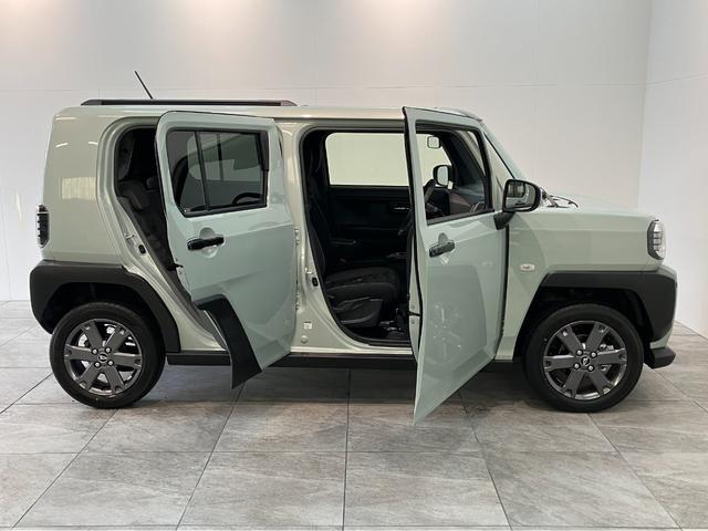 タフトＧターボ　ダーククロムベンチャー　９Ｄ．Ａ　届出済未使用車衝突被害軽減ブレーキ　コーナーセンサー　ディスプレイオーディオ　フルセグ　Ｂｌｕｅｔｏｏｔｈ　ＵＳＢ　パノラマカメラ　シートヒーター　駐車支援システム　ＬＥＤ　オートライト　クルコン　オートエアコン（滋賀県）の中古車