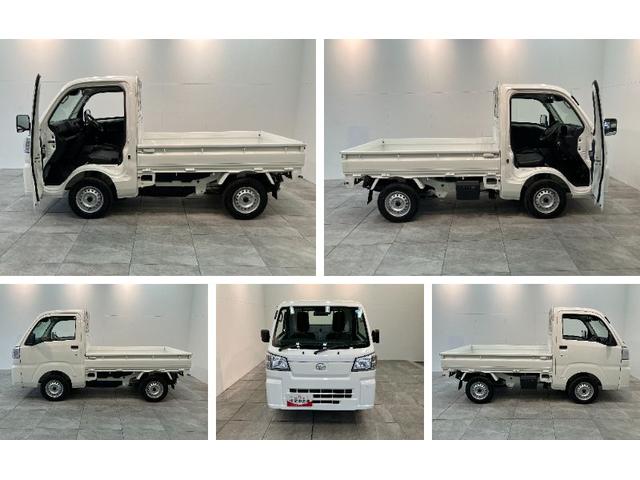 ハイゼットトラックスタンダード　４ＷＤ　５ＭＴ　コーナセンサー　届出済未使用車衝突被害軽減ブレーキ　コーナーセンサー　パートタイム４ＷＤ　ＡＭ／ＦＭラジオ　マニュアルエアコン　マニュアルレベリング　オートライト　バッテリーカバー　５速マニュアルミッション車（滋賀県）の中古車
