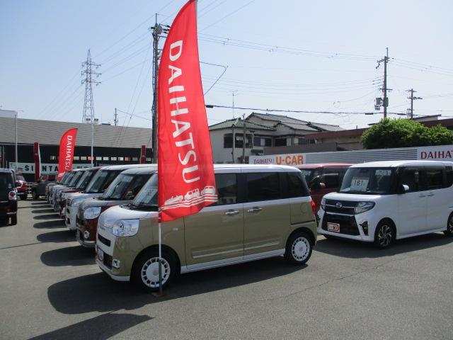 ムーヴキャンバスストライプスＧターボ／Ｂカメラ対応車／前席シートヒーター走行１４ｋｍ／Ｂカメラ対応車／両側パワースライドドア／電動パーキング／ブレーキホールド／前席シートヒーター／ホットカップホルダー／ＬＥＤヘッドライト・フォグランプ／オートエアコン／キーフリー（大阪府）の中古車