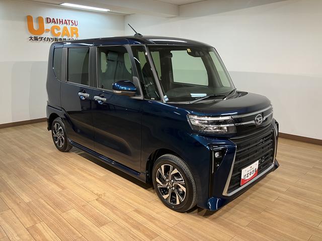 タントカスタムＸ／元弊社試乗車／両側パワースライドドア元弊社試乗車・オーディオレス・バックカメラ対応車・ＬＥＤヘッドライト・両側電動スライドドア・運転席／助手席シートヒ−タ−・１４インチアルミ・マット装備（大阪府）の中古車