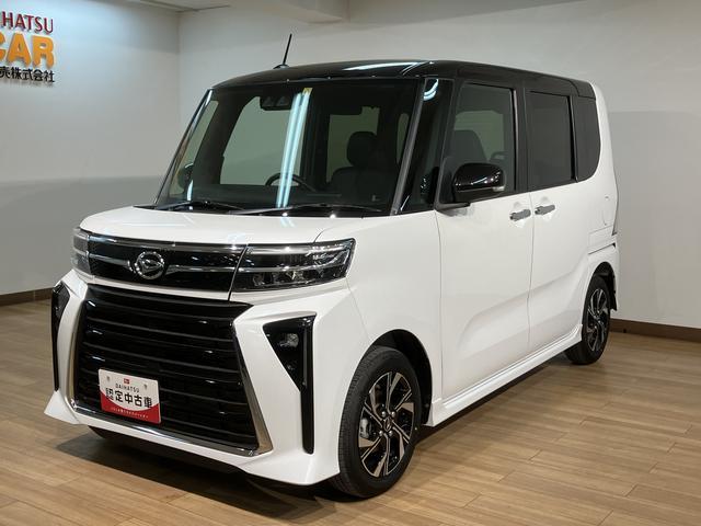 タントカスタムＸ／ＬＥＤライト／両側電動スライド／オートエアコン元弊社試乗車・オーディオレス・バックカメラ対応車・ＬＥＤヘッドライト・両側電動スライドドア・オ−トエアコン・スマ−トキ−・コ−ナ−センサ−・１４インチアルミ・マット装備（大阪府）の中古車