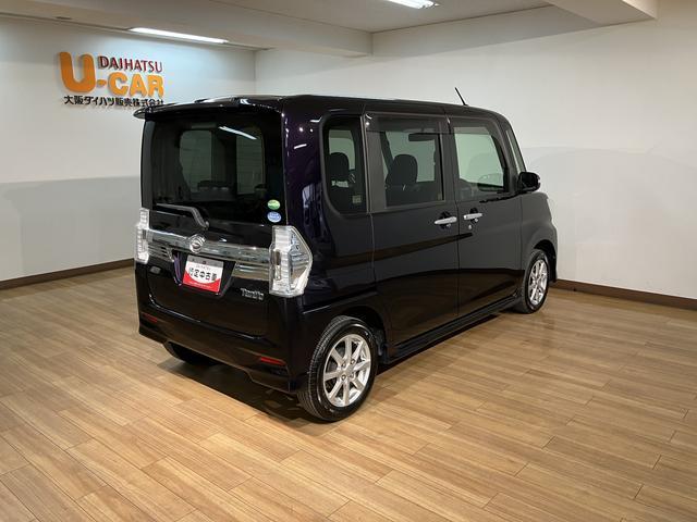 タントカスタムＸ　ＳＡ／８インチナビ／バックカメラ／ＥＴＣ１年間走行距離無制限保証／走行６．２万ｋｍ／８インチナビ／Ｂｌｕｅｔｏｏｔｈ／バックカメラ／ＥＴＣ／片側パワースライドドア／ＬＥＤヘッドライト／電動格納ドアミラー／キーフリー／オートエアコン（大阪府）の中古車