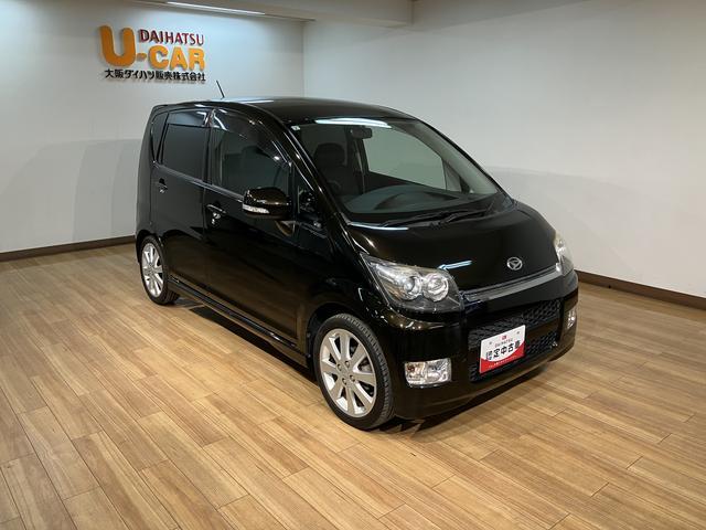 ムーヴカスタムＲＳ　ターボ車・純正ワンセグナビ・ＥＴＣ・アルミタ−ボ車・純正ワンセグナビ・ＥＴＣ車載器・ディスチャ−ジヘッドライト・オ−トエアコン・スマ−トキ−・アルミホイール・マット・バイザ−装備（大阪府）の中古車