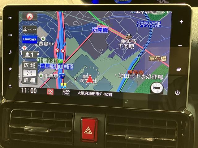 タントカスタムＸセレクション／９インチナビ／パノラマモニター／１年間走行距離無制限保証／衝突軽減ブレーキ／９インチナビ／パノラマモニター／両側電動スライドドア／ドラレコ／スマートキー／オートエアコン／ＬＥＤヘッドライト・フォグ／Ｂｌｕｅｔｏｏｔｈ／フルセグＴＶ／（大阪府）の中古車