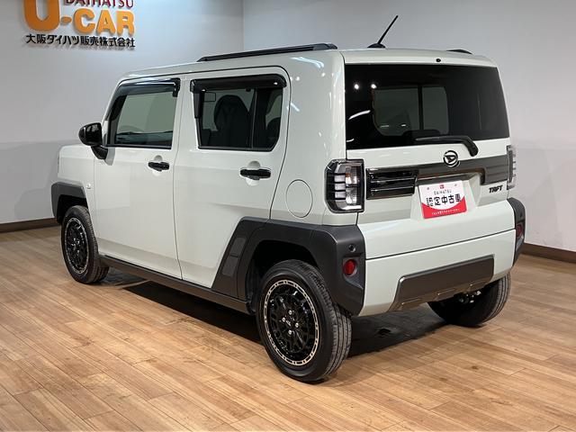 タフトGターボ ダーククロムベンチャー/4WD/OPホイール/1年間走行距離無制限保証/衝突軽減ブレーキ/4WD/純正ディスプレイオーディオ/ETC/バックカメラ/Bluetooth/フルセグTV/オプションホイール/シートヒーター/LEDヘッドライト・フォグ/(大阪府)の中古車