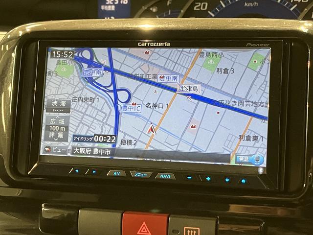 タントカスタムRS/1年保証/ターボ/ナビ/ドラレコ/ETC/1年間走行距離無制限保証/修復歴後部に軽度/ターボエンジン/ナビ/ドラレコ/ETC/バックカメラ/電動スライド/スマートキー/ディスチャージヘッドランプ/オートエアコン/Bluetooth/フルセグ/(大阪府)の中古車