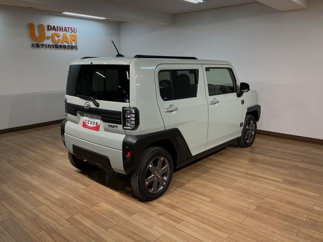 タフトＧターボ／元試乗車／ナビ／クルコン／バックカメラ／ＬＥＤ／元試乗車／衝突軽減ブレーキ／純正ナビ／クルーズコントロール／バックカメラ／シートヒーター／ＬＥＤヘッドライト・フォグ／Ｂｌｕｅｔｏｏｔｈ／フルセグＴＶ／ガラスルーフ／スマートキー／オートエアコン／（大阪府）の中古車