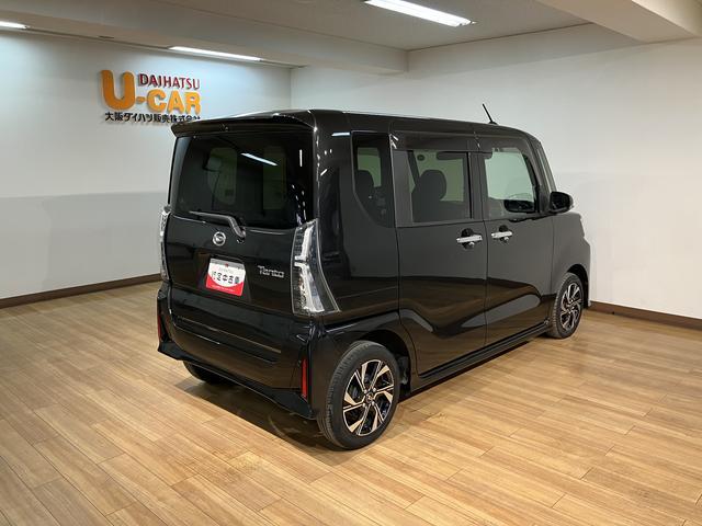タントカスタムX/ディスプレイオーディオ/パノラマ/電動スライド/1年間走行距離無制限保証/衝突軽減ブレーキ/純正ディスプレイオーディオ/パノラマモニター/両側電動スライドドア/シートヒーター/スマートキー/オートエアコン/Bluetooth/フルセグTV/LED/(大阪府)の中古車