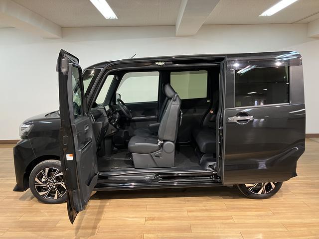 タントカスタムX/ディスプレイオーディオ/パノラマ/電動スライド/1年間走行距離無制限保証/衝突軽減ブレーキ/純正ディスプレイオーディオ/パノラマモニター/両側電動スライドドア/シートヒーター/スマートキー/オートエアコン/Bluetooth/フルセグTV/LED/(大阪府)の中古車