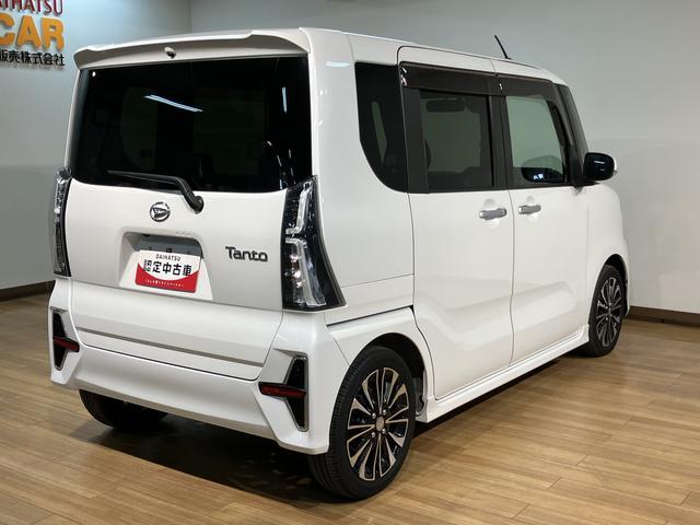 タントカスタムRS/1年保証/1.1万キロ/ナビ/ドラレコ/ETC1年間走行距離無制限保証/ダイハツ認定中古車/1.1万キロ/衝突軽減ブレーキ/ナビ/ドラレコ/ETC/バックカメラ/電動スライドドア/シートヒーター/LEDヘッドライト/Bluetooth/フルセグ/(大阪府)の中古車