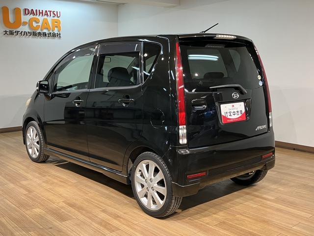 ムーヴカスタム　ＲＳ／１年保証／ターボ／１６インチアルミ／ナビ／１年間走行距離無制限保証／認定中古車／４．９万キロ／ターボエンジン／純正１６インチアルミ／ナビ／スマートキー／オートエアコン／ディスチャージヘッドランプ／ＭＯＭＯステアリング／フォグランプ／（大阪府）の中古車