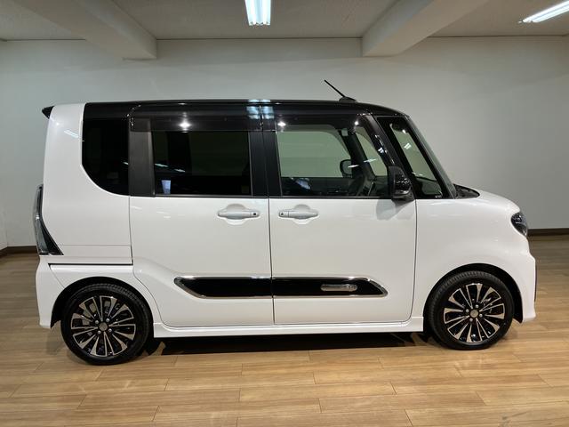 タントカスタムＲＳ／１年保証／ターボ／９インチナビ／両電動スライド１年間走行距離無制限保証／ダイハツ認定中古車／ターボエンジン／衝突軽減ブレーキ／９インチナビ／パノラマモニター／両側電動スライドドア／シートヒーター／１５インチアルミ／Ｂｌｕｅｔｏｏｔｈ／フルセグＴＶ（大阪府）の中古車