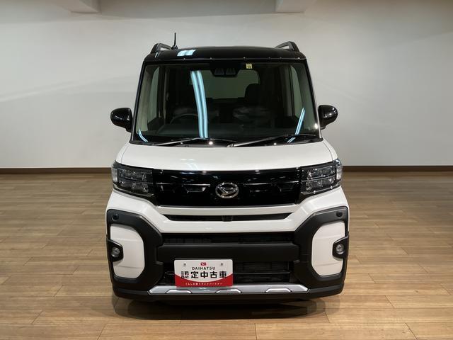 タントファンクロスターボ　弊社元試乗車／走行０．１万ｋｍ／令和４年ターボ　スマートアシスト　バックカメラ　両側リヤパワースライドドア　プッシュボタンエンジンスタート　シートヒーター　ＬＥＤヘッドライト　アルミホイール　オートエアコン　オートライト　ＡＢＳ（大阪府）の中古車