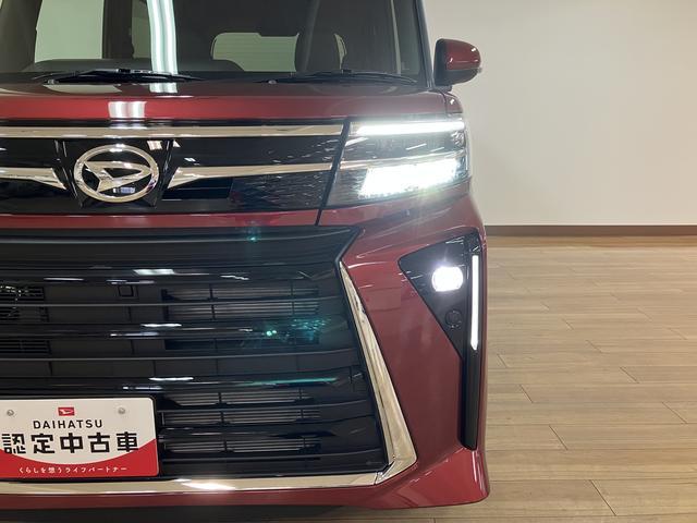 タントカスタムＲＳ／届出済未使用車／ターボ／電動スライド／ＬＥＤ／届出済未使用車／新車保証継承／ターボエンジン／衝突軽減ブレーキ／両側電動スライドドア／シートヒーター／ＬＥＤヘッドライト・フォグランプ／スマートキー／オートエアコン／１５インチアルミ／コーナーセンサー（大阪府）の中古車