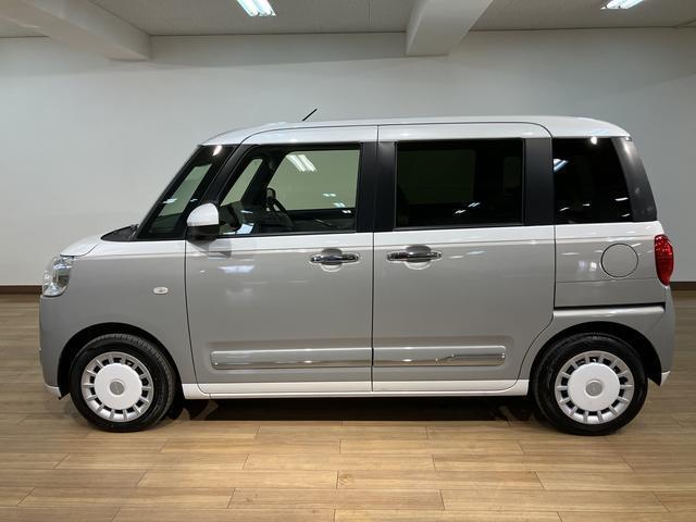 ムーヴキャンバスストライプスＧ　サポカーＳワイド適合元弊社試乗車・１０インチ純正メモリーナビ・バックカメラ・衝突回避支援ブレーキ・誤発信抑制機能・電動パーキングブレーキ・シートヒーター・両側オートスライドドア・ホッとカップホルダー・置き楽ボックス（大阪府）の中古車