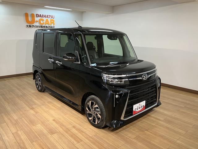 タントカスタムＸ／ナビ・ドラレコ付き届出済未使用車／電動スライド／新車保証継承／純正ナビ／ナビ連動前後ドラレコ／衝突軽減ブレーキ／両側電動スライドドア／シートヒーター／ＬＥＤヘッドライト・フォグランプ／スマートキー／オートエアコン／Ｂｌｕｅｔｏｏｔｈ／フルセグＴＶ（大阪府）の中古車