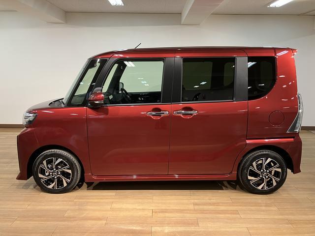 タントカスタムＸ　弊社元試乗車／法規対応済／ディスプレイオーディオ法規対応済　スマートアシスト　バックカメラ　両側リヤパワースライドドア　プッシュボタンエンジンスタート　シートヒーター　ＬＥＤヘッドライト　アルミホイール　オートエアコン　オートライト　ＡＢＳ（大阪府）の中古車