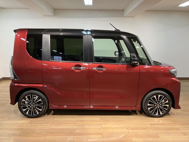 タントカスタムＲＳ　弊社元試乗車／法規対応済／Ｄオーディオターボ　スマートアシスト　バックカメラ　両側リヤパワースライドドア　プッシュボタンエンジンスタート　シートヒーター　ＬＥＤヘッドライト　アルミホイール　オートエアコン　オートライト　ＡＢＳ（大阪府）の中古車