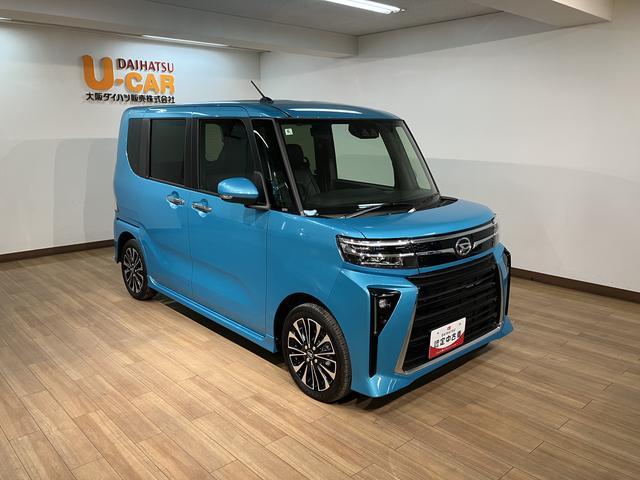 タントカスタムＲＳ　Ｒ６年式／走行２９ｋｍ／ターボ／両側ＰＳＤターボ　スマートアシスト　バックカメラ対応　両側リヤパワースライドドア　プッシュボタンエンジンスタート　シートヒーター　ＬＥＤヘッドライト　アルミホイール　オートエアコン　オートライト　ＡＢＳ（大阪府）の中古車
