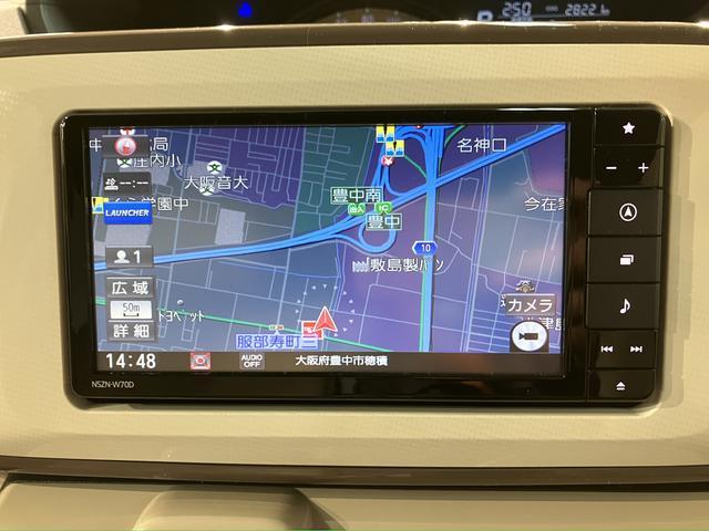 ムーヴキャンバスＧメイクアップリミテッド　ＳＡIII　ナビ／パノラマカメラスマートアシストＩＩＩ　ＬＥＤヘッドライト／フォグ　ナビ　パノラマカメラ　ナビ連動前後ドライブレコーダー　ＥＴＣ　両側電動スライドドア　オートエアコン　キーフリー　盗難防止セキュリティアラーム（大阪府）の中古車