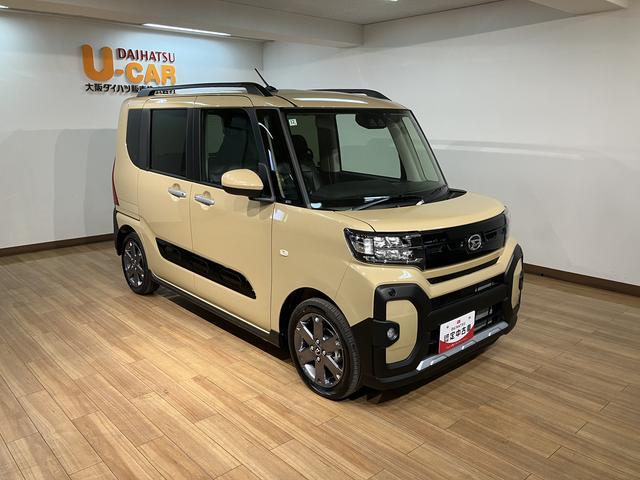 タントファンクロスターボ　Ｒ６年式／法規対応済／ナビ／ＦＲドラレコバックモニター対応カメラ　運転席・助手席シートヒーター　純正アルミホイール　ターボ　両側パワースライドドア　電動パーキングブレーキ　オートブレーキホールド　スマートキー　スマアシ（大阪府）の中古車