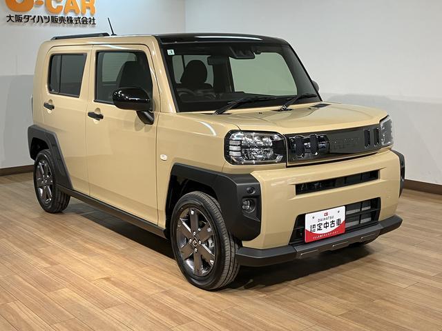 タフトＧターボ　ダーククロムベンチャー　サポカーＳワイド適合届出済未使用車・純正メモリーナビ・バックカメラ・ナビ連動前後ドライブレコーダー・スカイフィールトップ・衝突回避軽減ブレーキ・誤発進抑制機能・前後コーナーセンサー・電動パーキングブレーキ・ＬＥＤライト（大阪府）の中古車