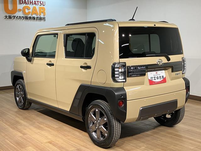 タフトＧターボ　ダーククロムベンチャー　サポカーＳワイド適合届出済未使用車・純正メモリーナビ・バックカメラ・ナビ連動前後ドライブレコーダー・スカイフィールトップ・衝突回避軽減ブレーキ・誤発進抑制機能・前後コーナーセンサー・電動パーキングブレーキ・ＬＥＤライト（大阪府）の中古車