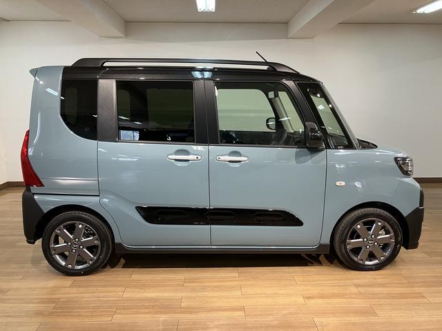 タントファンクロスターボ　Ｒ７年式／法規対応済／バックカメラ対応衝突被害軽減ブレーキ　コーナーセンサー　バックカメラ（ナビ装着時用）　両側電動スライドドア　前席シートヒーター　電動パーキングブレーキ　ＬＥＤ　オートライト　オートエアコン　スマートキー　エコアイドル（大阪府）の中古車