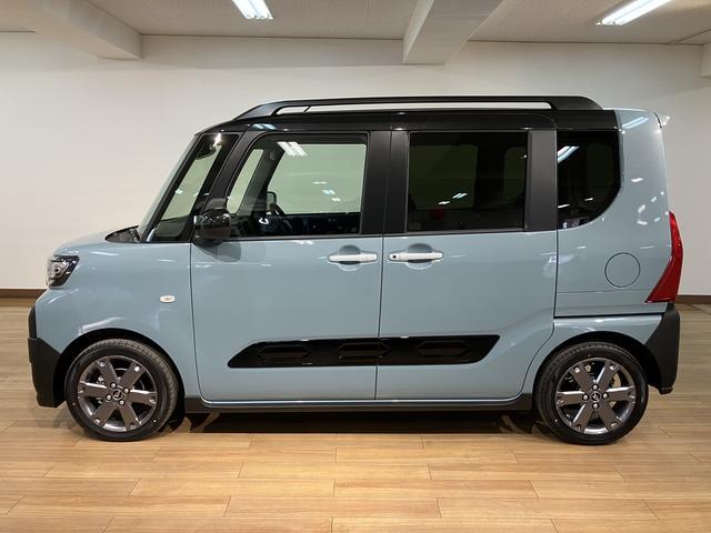 タントファンクロスターボ　Ｒ７年式／法規対応済／バックカメラ対応衝突被害軽減ブレーキ　コーナーセンサー　バックカメラ（ナビ装着時用）　両側電動スライドドア　前席シートヒーター　電動パーキングブレーキ　ＬＥＤ　オートライト　オートエアコン　スマートキー　エコアイドル（大阪府）の中古車