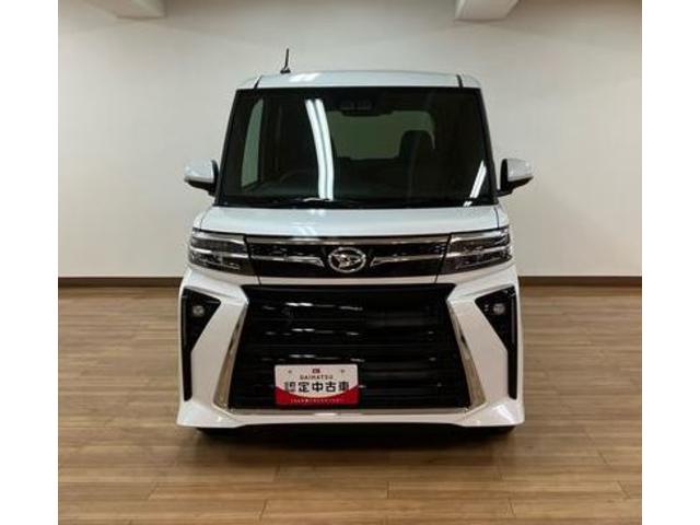 タントカスタムＲＳ　サポカーＳワイド適合届出済未使用車・ターボエンジン・バックカメラ・衝突回避支援ブレーキ・前後コーナーセンサー・誤発信抑制機能ブレーキ・電動パーキングブレーキ・シートヒーター・両側電動スライドドア・１５インチアルミホイール（大阪府）の中古車
