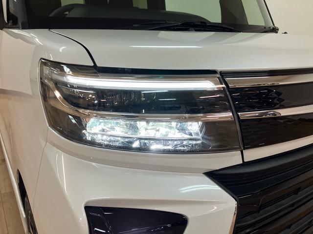 タントカスタムＲＳ　サポカーＳワイド適合届出済未使用車・ターボエンジン・バックカメラ・衝突回避支援ブレーキ・前後コーナーセンサー・誤発信抑制機能ブレーキ・電動パーキングブレーキ・シートヒーター・両側電動スライドドア・１５インチアルミホイール（大阪府）の中古車