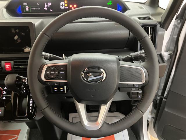 タントカスタムＲＳ　Ｒ７年／新車保証継承／ターボ／衝突軽減ブレーキターボ　スマートアシスト　バックカメラ　両側リヤパワースライドドア　プッシュボタンエンジンスタート　シートヒーター　ＬＥＤヘッドライト　アルミホイール　オートエアコン　オートライト　ＡＢＳ（大阪府）の中古車