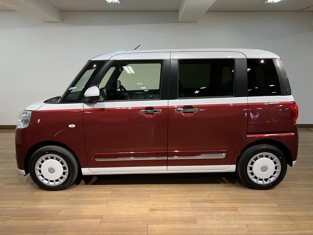ムーヴキャンバスストライプスＧ　Ｒ７年式／法規対応済／ナビ／ＦＲドラレコサポカーＳワイド適合　バックカメラ対応　ＵＳＢ接続端子　電動パーキングブレーキ　シートヒーター　両側オートスライドドア　Ｐスタート　ホッとカップホルダー　キーフリー（大阪府）の中古車
