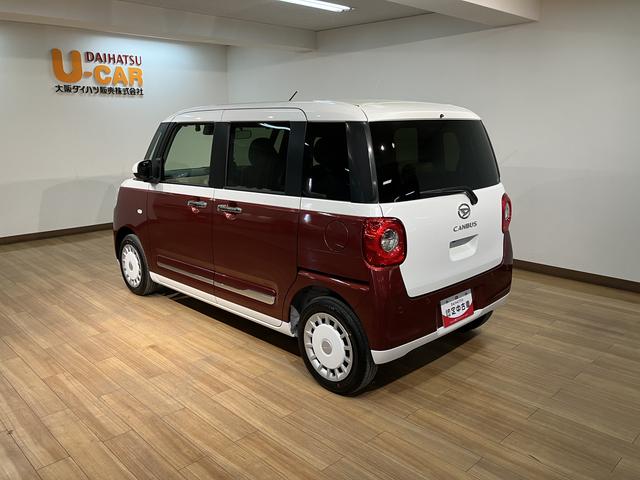 ムーヴキャンバスストライプスＧ　Ｒ７年式／法規対応済／ナビ／ＦＲドラレコサポカーＳワイド適合　バックカメラ対応　ＵＳＢ接続端子　電動パーキングブレーキ　シートヒーター　両側オートスライドドア　Ｐスタート　ホッとカップホルダー　キーフリー（大阪府）の中古車