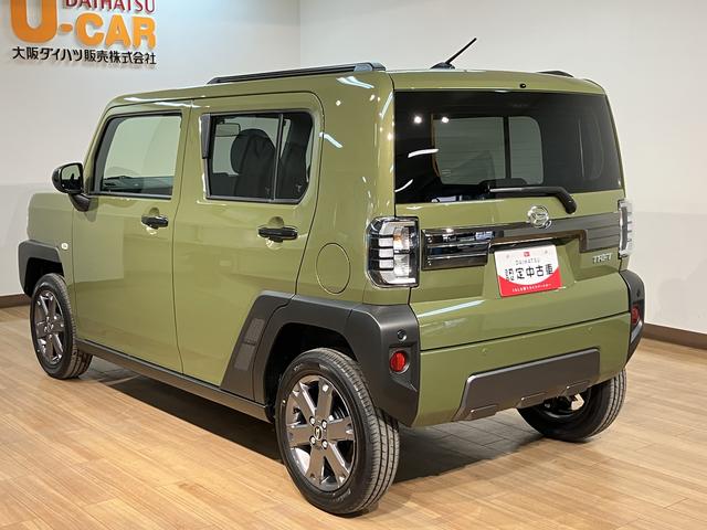 タフトＧ　ダーククロムベンチャー　Ｒ７年式／法規対応済スカイフィールトップ　ＬＥＤヘッドランプ／フォグ　運転席／助手席シートヒーター　プッシュボタンスタート　キーフリーシステム　電動パーキングブレーキ　バックカメラ対応　１５インチアルミホイール（大阪府）の中古車