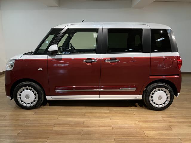 ムーヴキャンバスストライプスＧターボ／ナビ／バックカメラ／前後ドラレコ届出済未使用車／走行１７Ｋｍ／ナビゲーション／バックカメラ／ステアリングスイッチ／６スピーカー／前後ドラレコ／クルーズコントロール／前席シートヒーター／両側パワースライドドア／ＬＥＤヘッド・フォグ（大阪府）の中古車