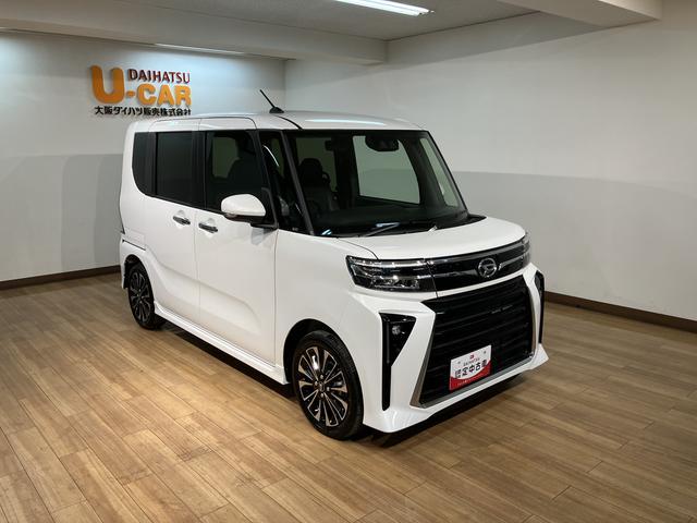 タントカスタムＲＳ　Ｒ７年式／法規対応済／バックカメラ対応ターボ　スマートアシスト　バックカメラ　両側リヤパワースライドドア　プッシュボタンエンジンスタート　シートヒーター　ＬＥＤヘッドライト　アルミホイール　オートエアコン　オートライト　ＡＢＳ（大阪府）の中古車