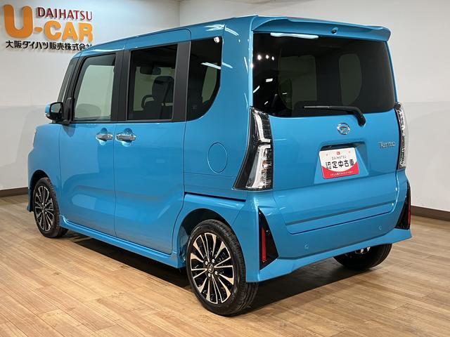 タントカスタムＲＳ　Ｒ７年式／法規対応済／バックカメラ対応ターボ　スマートアシスト　バックカメラ　両側リヤパワースライドドア　プッシュボタンエンジンスタート　シートヒーター　ＬＥＤヘッドライト　アルミホイール　オートエアコン　オートライト　ＡＢＳ（大阪府）の中古車